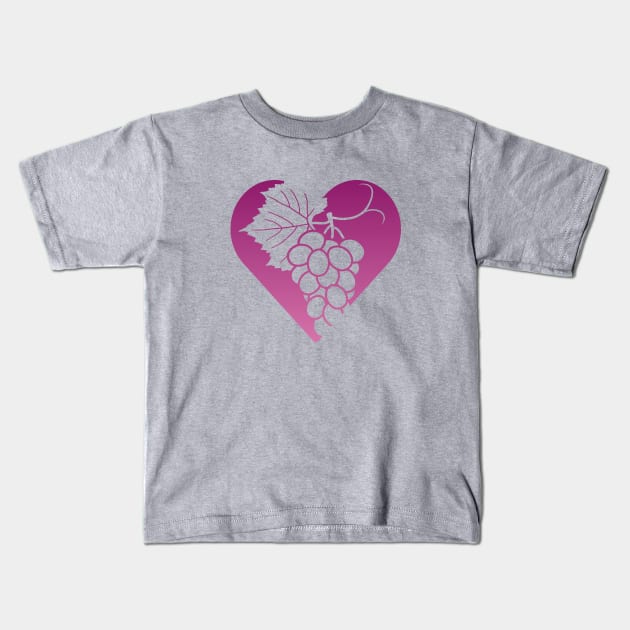 I love grapes Kids T-Shirt by Florin Tenica